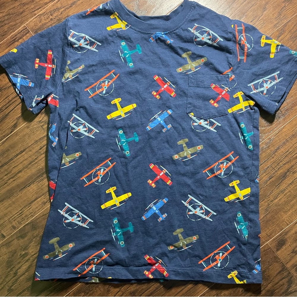 Hanna Andersson Airplane Tee with Pocket